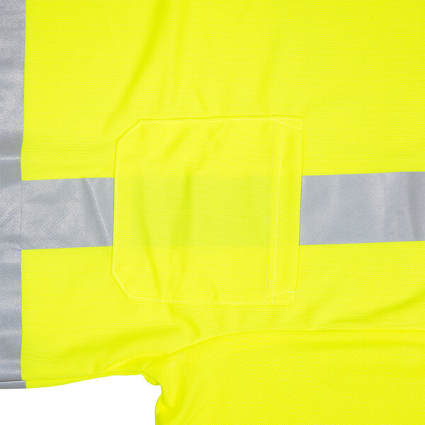 A yellow and grey Cordova Class 2 safety shirt with reflective stripes.