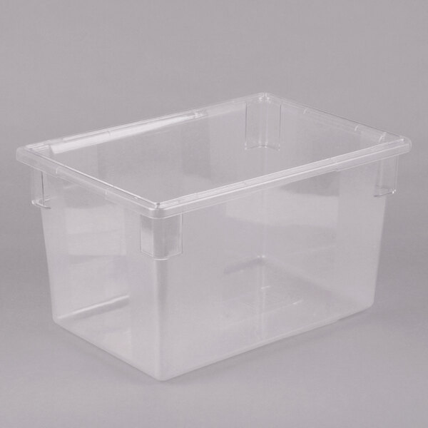 large clear plastic box