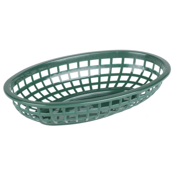 Green Case of 12 Tablecraft 1074 Oval Sandwich Basket 