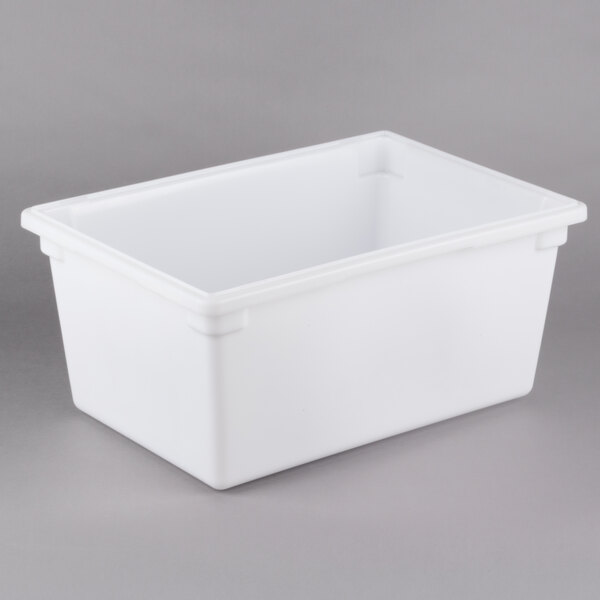 white plastic storage box