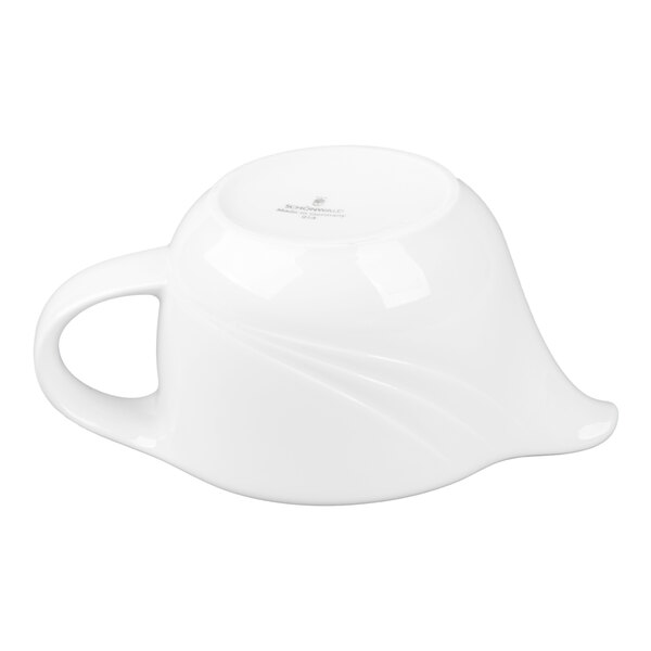 Schonwald 9183835 Donna 12 oz. Continental White Porcelain Sauce Boat - 6/Case