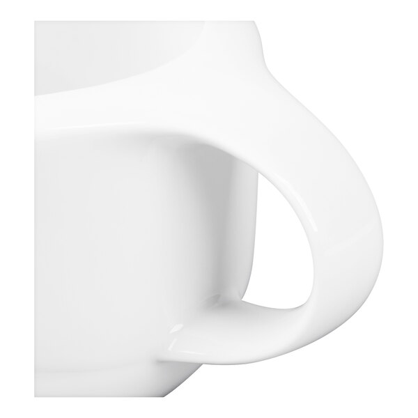 Schonwald 9183835 Donna 12 oz. Continental White Porcelain Sauce Boat - 6/Case