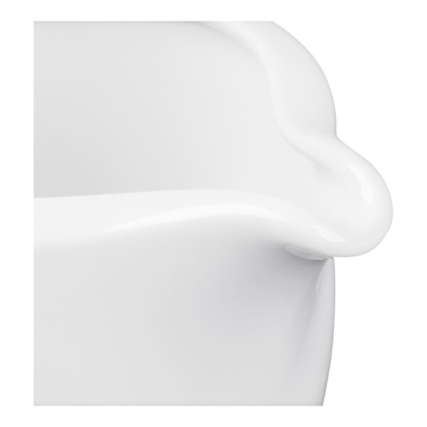 Schonwald 9183835 Donna 12 oz. Continental White Porcelain Sauce Boat - 6/Case