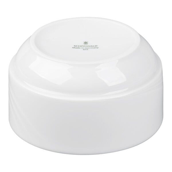 Schonwald Donna 15.5 oz. Continental White Porcelain Stacking Bowl - 6/Case
