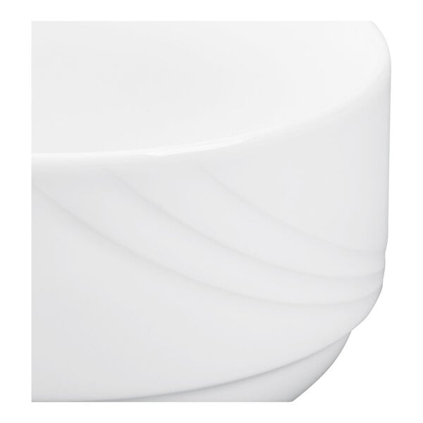 Schonwald Donna 15.5 oz. Continental White Porcelain Stacking Bowl - 6/Case
