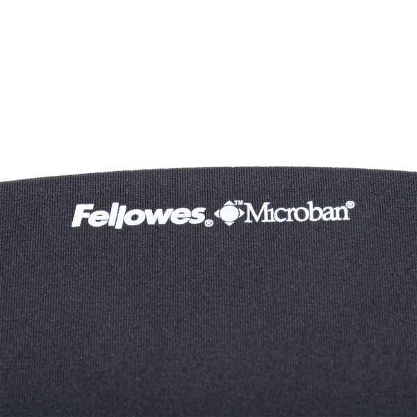 Fellowes 9252001 PlushTouch Black Foam Mouse Pad with Wrist Rest and