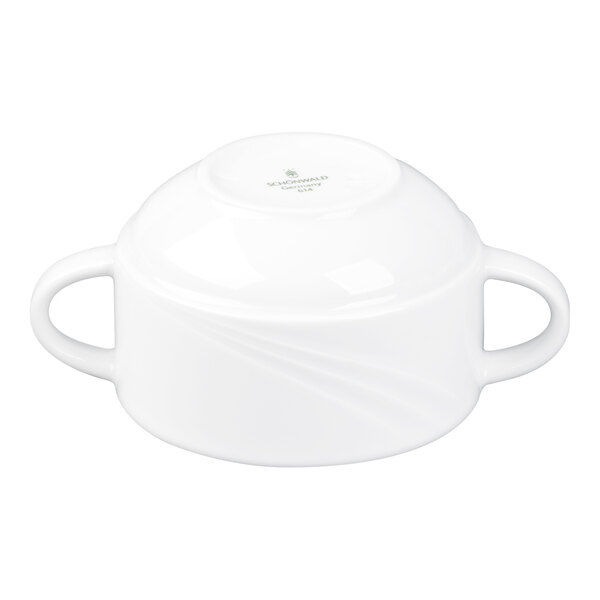 Schonwald Donna 9.5 oz. Continental White Two-Handled Soup Cup - 12/Case