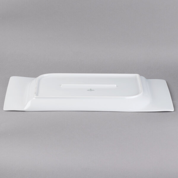 A white rectangular Schonwald porcelain platter.