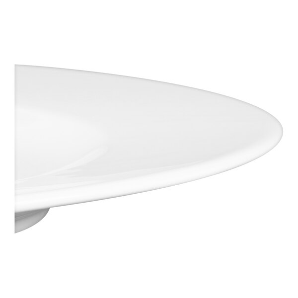 Schonwald Fine Dining 12 3/8" Round Continental White Porcelain Plate - 6/Case