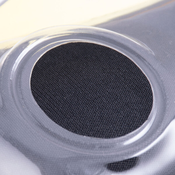 A black Fellowes mouse pad with foam wrist rest in plastic packaging.