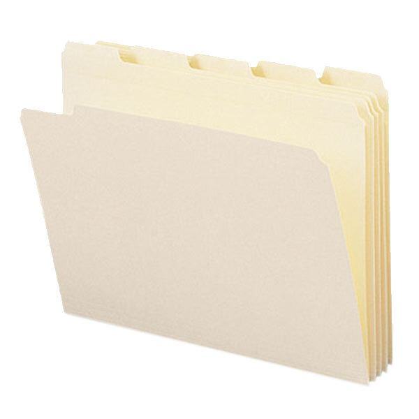 Smead 10320 Letter Size File Folder Standard Height with 1/5 Cut