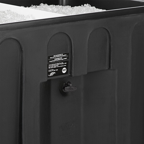 A black IRP Frost Box with ice inside.