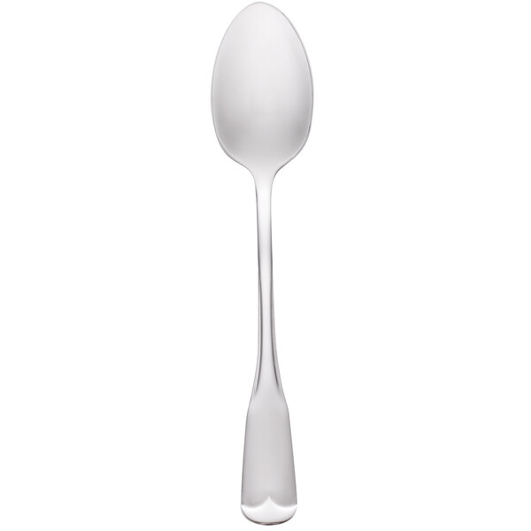 A World Tableware stainless steel teaspoon with a white background.