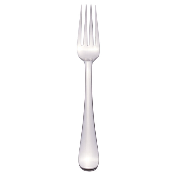A Libbey stainless steel fork with a silver handle.