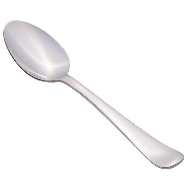 A Libbey stainless steel teaspoon with a silver handle.
