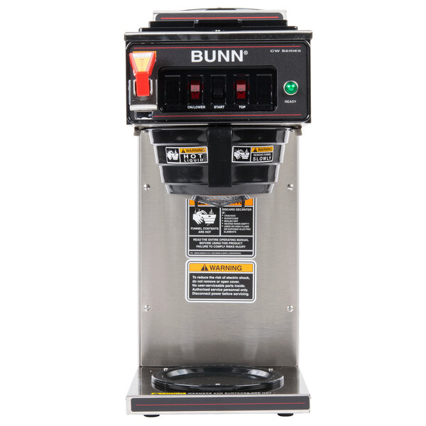 Bunn 12950.0360 3.9 Gal/Hour Stainless Steel CWTF15-TC Thermal Carafe Coffee  Automatic Brewer - 120 Volts 1370 Watts - Culinary Depot