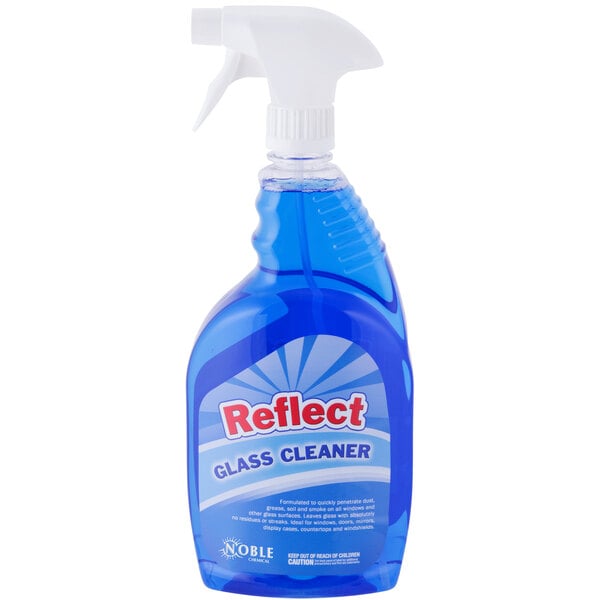Noble Chemical 1 Qt 32 Oz Reflect Glass Multi Surface Cleaner 12 Case