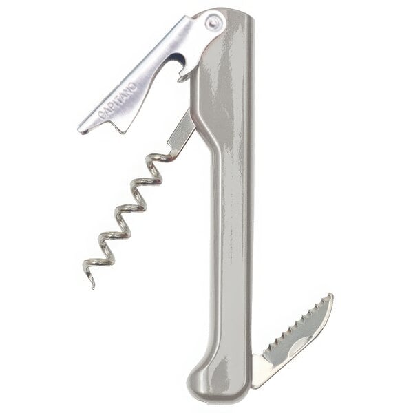 A Franmara Capitano corkscrew with a silver cloud radiant handle.