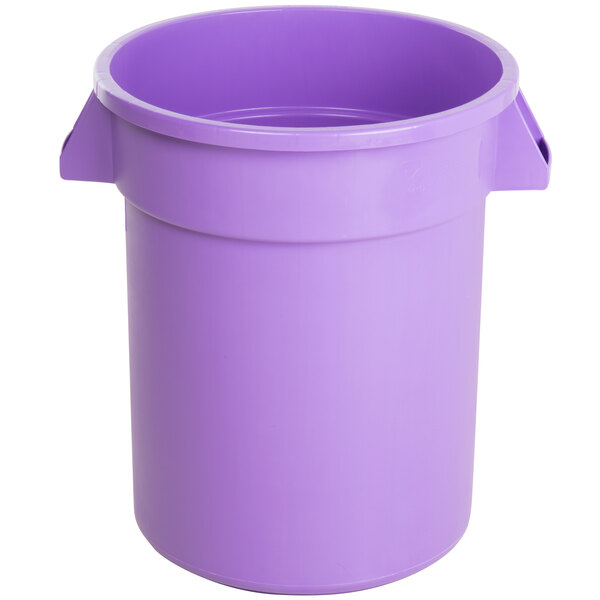 Carlisle 34102089 Bronco 20 Gallon Purple Trash Can