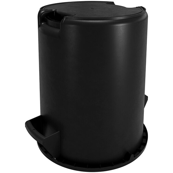 Carlisle 84101003 Bronco 10 Gallon Black Round Trash Can
