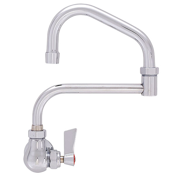Fisher 46612 Wall Mounted Faucet with 21" DoubleJointed Swing Nozzle, 2.2 GPM Aerator, and