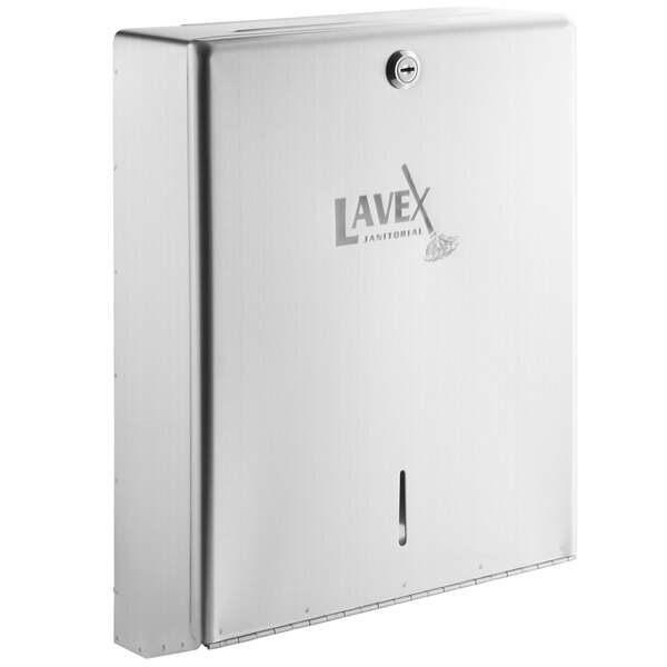 Lavex Translucent Black Lever Activated Paper Towel Dispenser