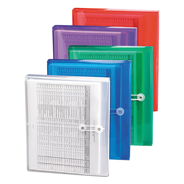 A group of colorful Smead poly envelopes.