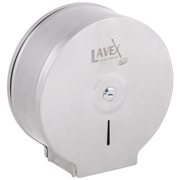 Jumbo Stainless Toilet Paper Dispenser Lavex Lockable Commercial 