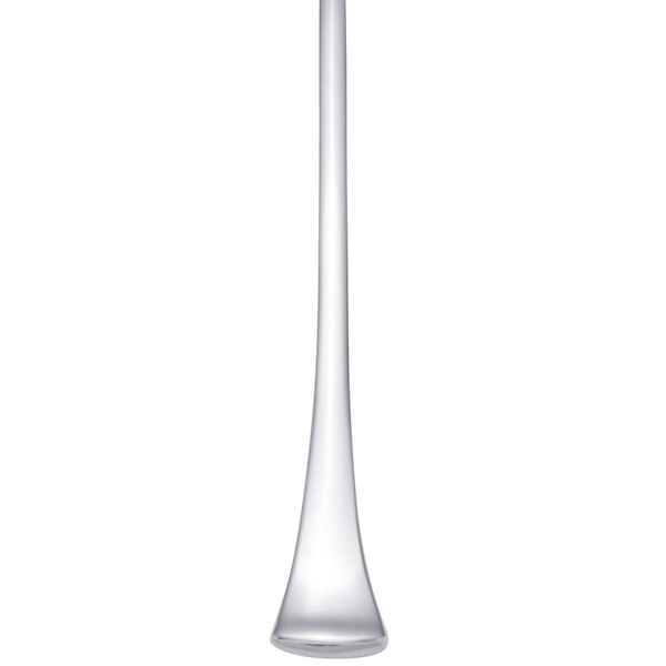 A clear glass cylindrical object with a long tip.