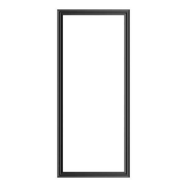 A rectangular black drawer gasket measuring 28 1/2 inches by 12 3/8 inches.