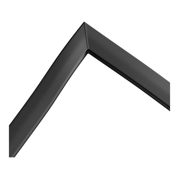 A black bottom door gasket for a refrigerator, measuring 25 5/8 inches by 25 7/8 inches.
