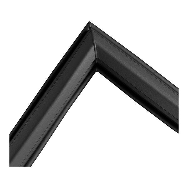 A black door gasket with dimensions of 18 3/4 inches by 53 5/8 inches.