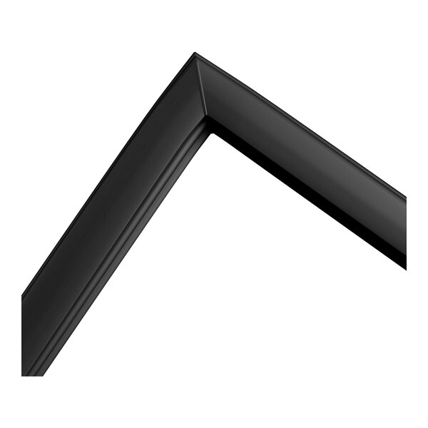 A black rubber drawer gasket measuring 23 3/4 inches by 11 7/8 inches.