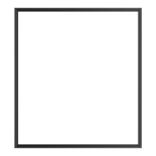 A square black door gasket measuring 28 1/2 inches by 25 7/8 inches.