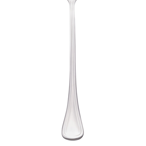 A Libbey stainless steel iced tea spoon with a long handle.