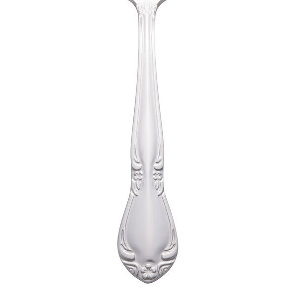 A Libbey stainless steel teaspoon with a handle.