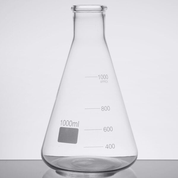 American Metalcraft Gf34 Chemistry Collection 34 Oz 1000 Ml Erlenmeyer Flask Glass