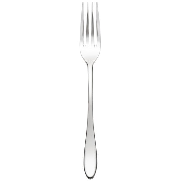 A close-up of a Chef & Sommelier stainless steel dinner fork with a silver handle.