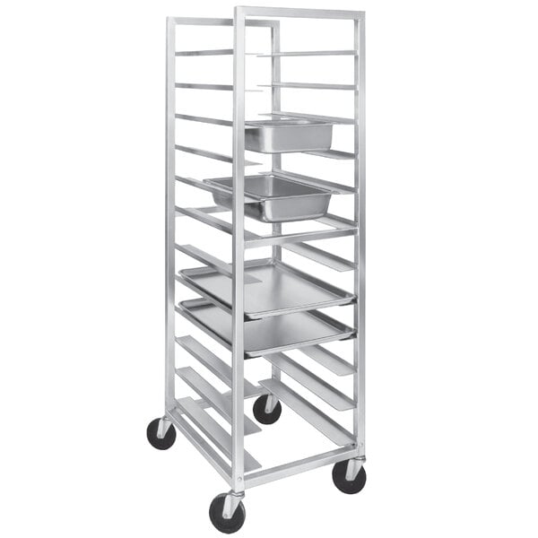 A Channel UTR-20 aluminum rack holding metal trays.