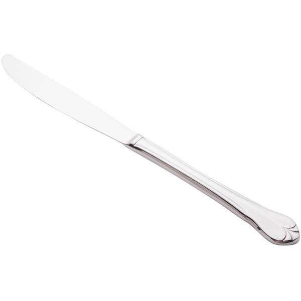 A silver stainless steel Libbey Diana utility knife with a handle.
