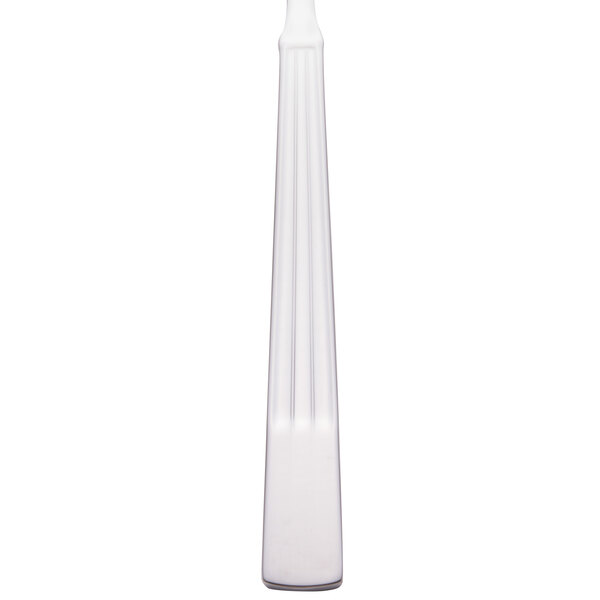 A Libbey stainless steel dinner fork with a white background.