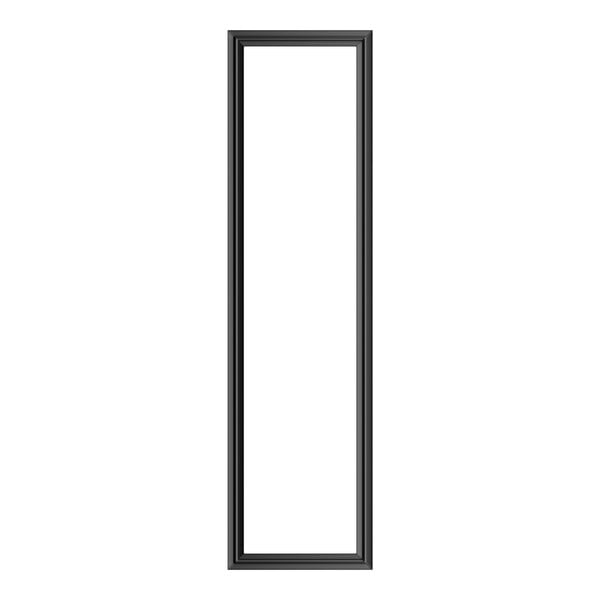 A rectangular black drawer gasket measuring 8 inches by 29 1/4 inches.