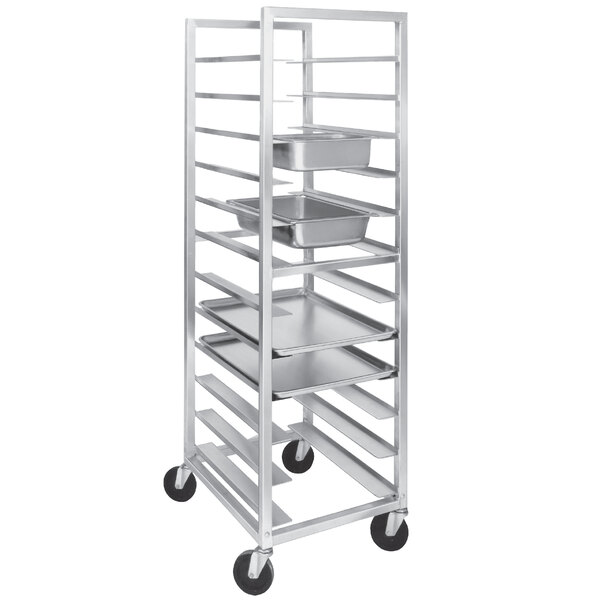 A Channel UTR-12 aluminum rack holding metal trays.