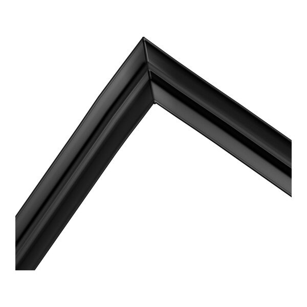 A black door gasket with dimensions of 25 7/8 inches by 25 7/8 inches.