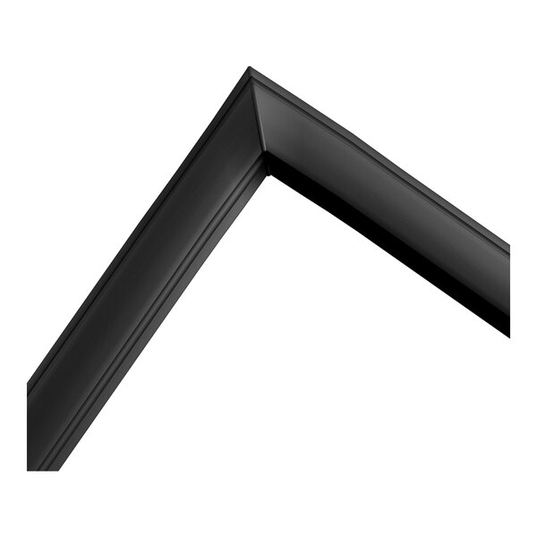 A black door gasket with dimensions of 25 7/8 inches by 25 7/8 inches.