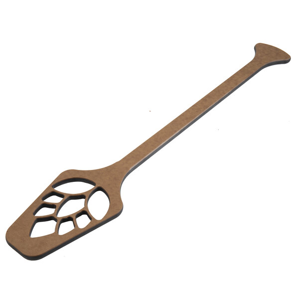 An Epicurean Richlite wood fiber paddle with a leaf design.