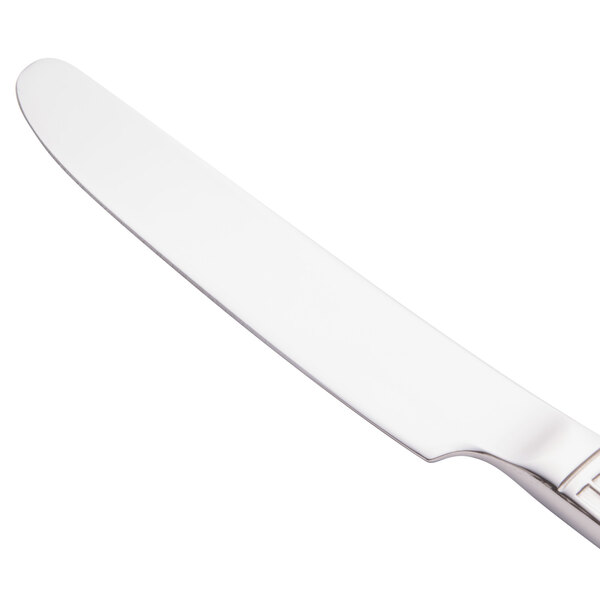 A Libbey stainless steel bread and butter knife with a silver handle.