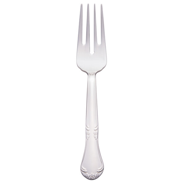 A Libbey stainless steel salad fork with a silver handle.