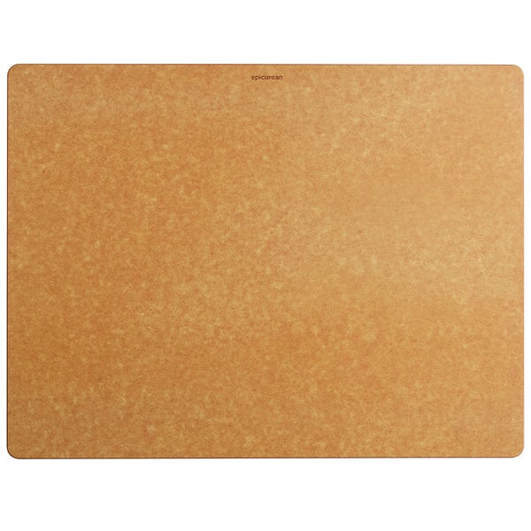 A brown Epicurean Richlite wood cutting board with a brown surface.