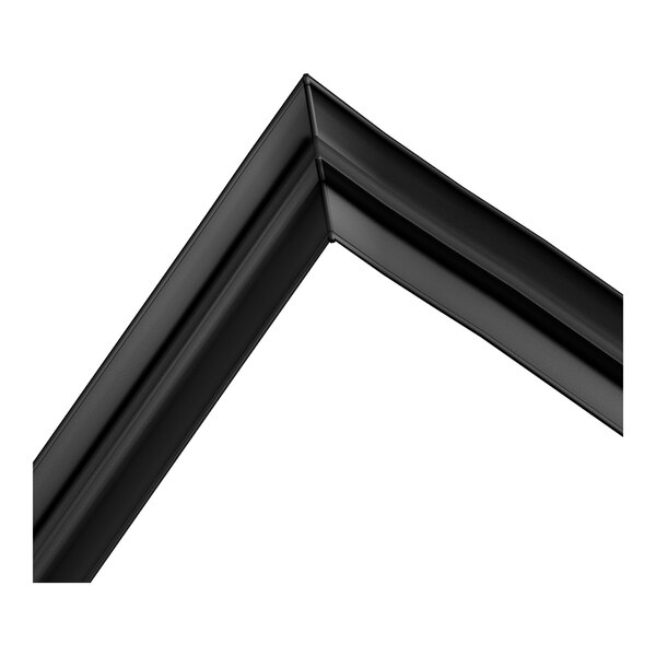 A black door gasket for a refrigerator, measuring 19 5/8 inches by 29 1/4 inches.